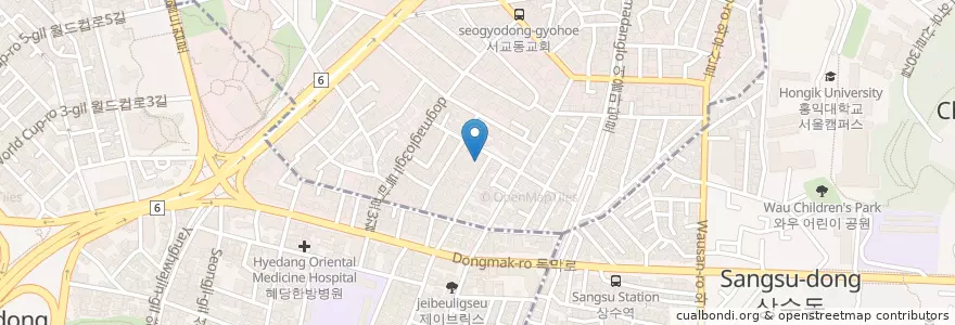 Mapa de ubicacion de La douce en Республика Корея, Сеул, 마포구, 합정동.