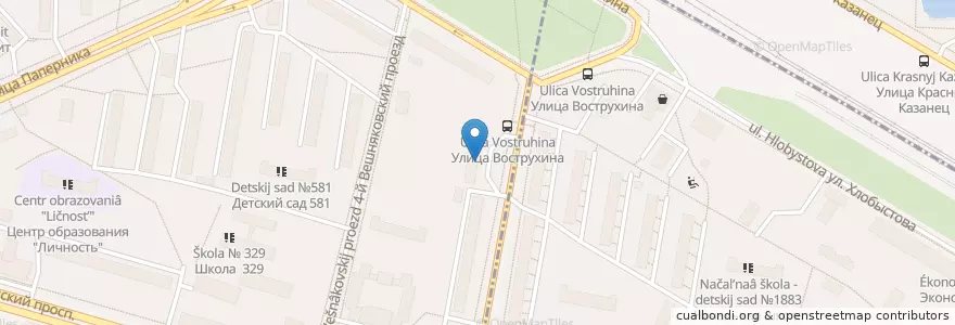 Mapa de ubicacion de ГБУЗ ГП №23 ДЗМ филиал №3 (ГП №167) en Russie, District Fédéral Central, Moscou, Юго-Восточный Административный Округ, Рязанский Район.