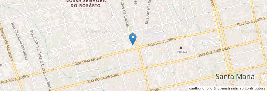 Mapa de ubicacion de Meu Escritório Bar en Brezilya, Güney Bölgesi, Rio Grande Do Sul, Região Geográfica Intermediária De Santa Maria, Região Geográfica Imediata De Santa Maria, Santa Maria.