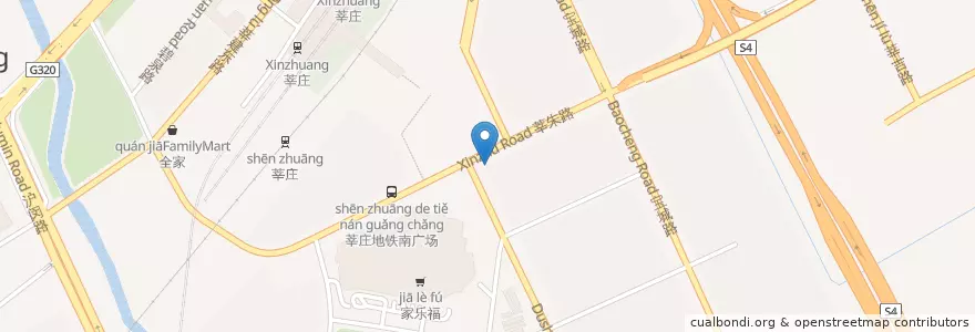 Mapa de ubicacion de 中国建设银行CCB en China, Shanghai, Minhang.
