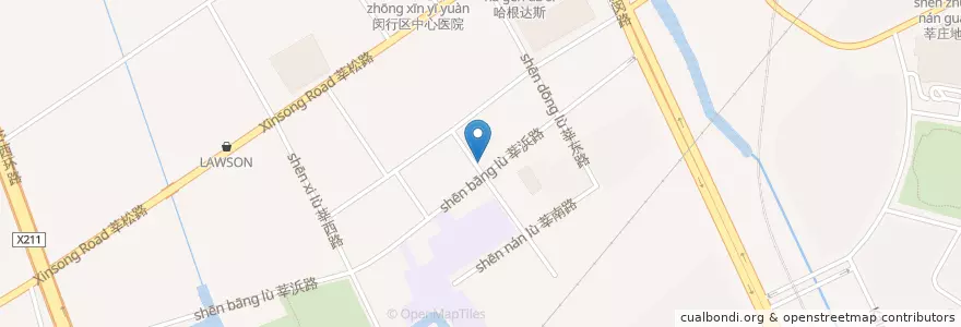 Mapa de ubicacion de 上虹大药房 en Chine, Shanghai, District De Minhang.
