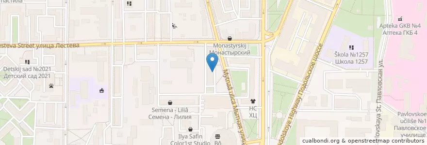 Mapa de ubicacion de Уральский en Rusland, Centraal Federaal District, Moskou, Южный Административный Округ, Даниловский Район.