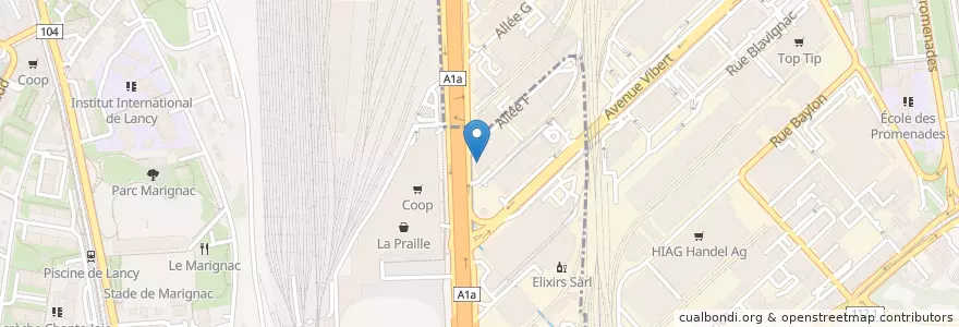 Mapa de ubicacion de Le Caprice en Svizzera, Ginevra, Ginevra, Lancy.