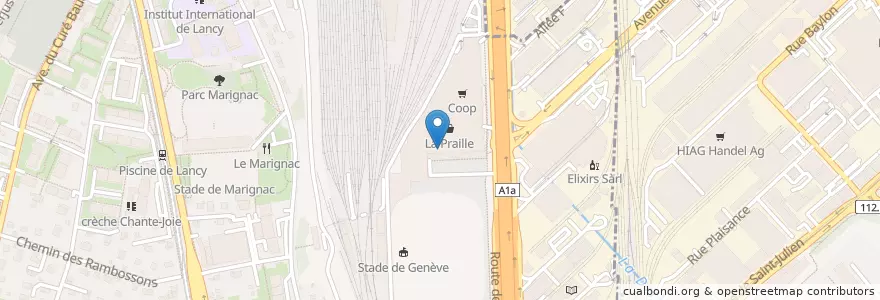Mapa de ubicacion de Molino en Schweiz, Genf, Genf, Lancy.