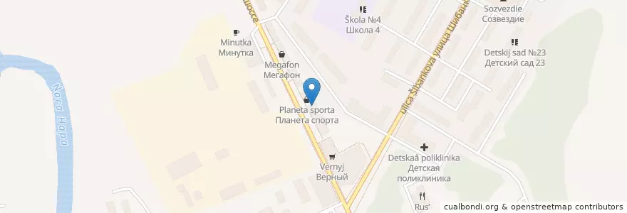 Mapa de ubicacion de Норма en روسيا, Центральный Федеральный Округ, محافظة موسكو, Наро-Фоминский Городской Округ.