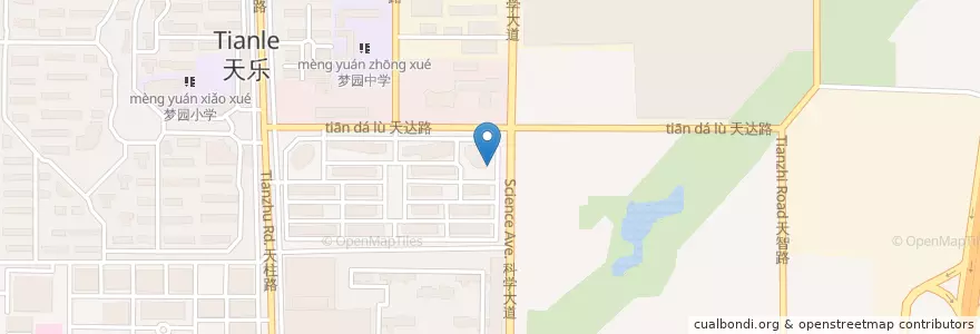 Mapa de ubicacion de 招商银行 en China, Anhui, Hefei, 合肥市区, 蜀山区 (Shushan), 合肥国家高新技术产业开发区, 天乐社区.