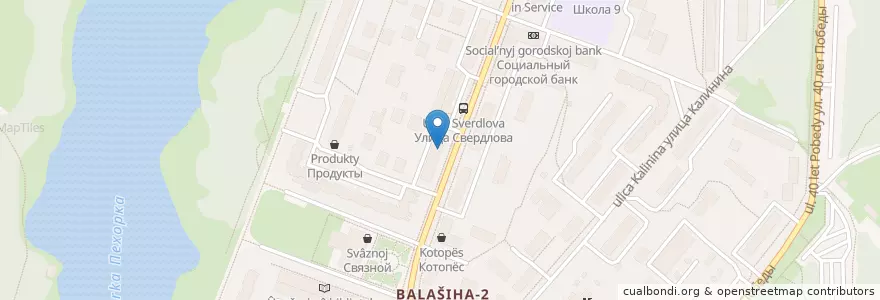 Mapa de ubicacion de Market Food en روسيا, Центральный Федеральный Округ, محافظة موسكو, Городской Округ Балашиха.