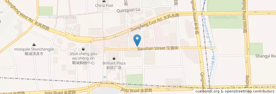 Mapa de ubicacion de AZ Bar en China, Yunnan, Kunming, 五华区, 护国街道.