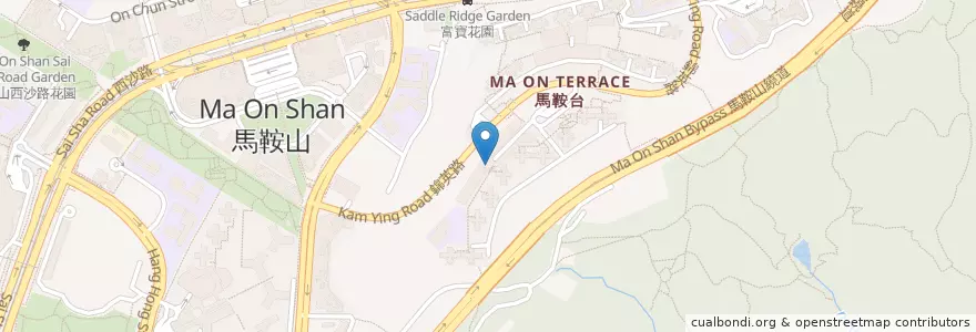 Mapa de ubicacion de 錦英苑理財易中心 Kam Ying Court Express Banking en Китай, Гонконг, Гуандун, Новые Территории, 沙田區 Sha Tin District.