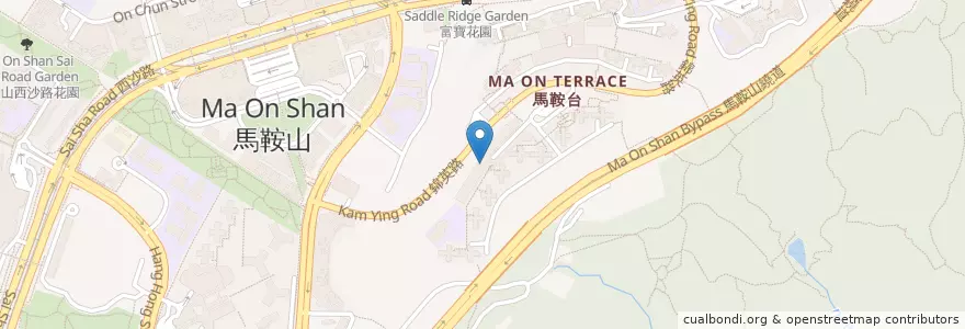Mapa de ubicacion de 銀通櫃員機 Jetco en China, Hong Kong, Cantão, Novos Territórios, 沙田區 Sha Tin District.