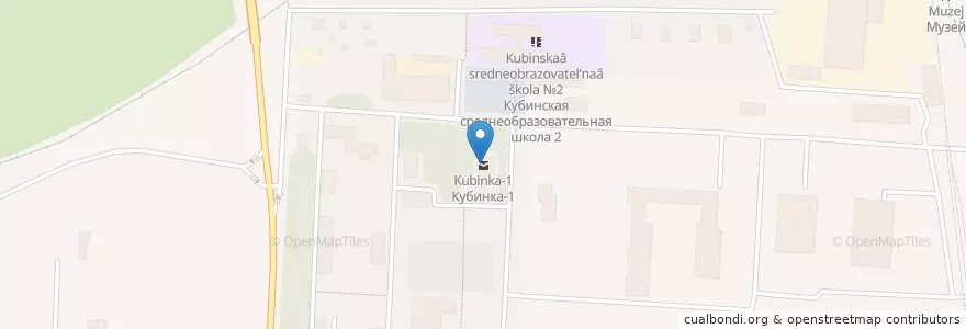 Mapa de ubicacion de Кубинка-1 en Россия, Центральный Федеральный Округ, Московская Область, Одинцовский Городской Округ.