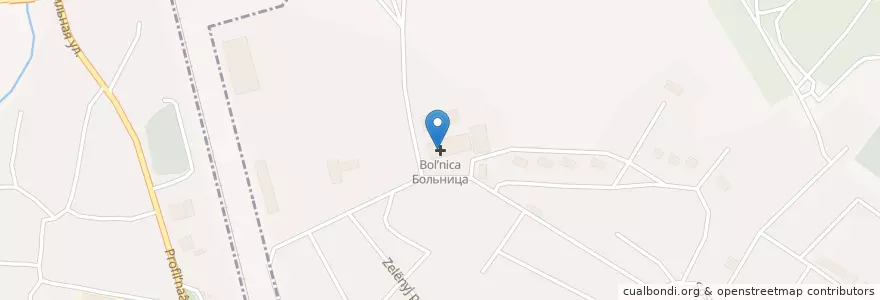Mapa de ubicacion de Больница en Russland, Föderationskreis Südrussland, Oblast Rostow, Каменский Район, Старостаничное Сельское Поселение.