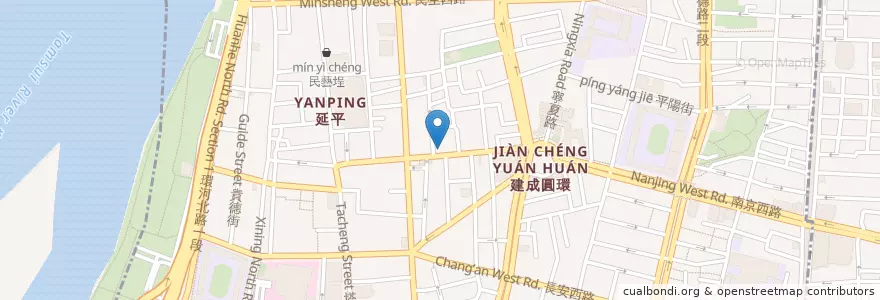 Mapa de ubicacion de 生元藥行 en Taiwan, 新北市, Taipé, 大同區.