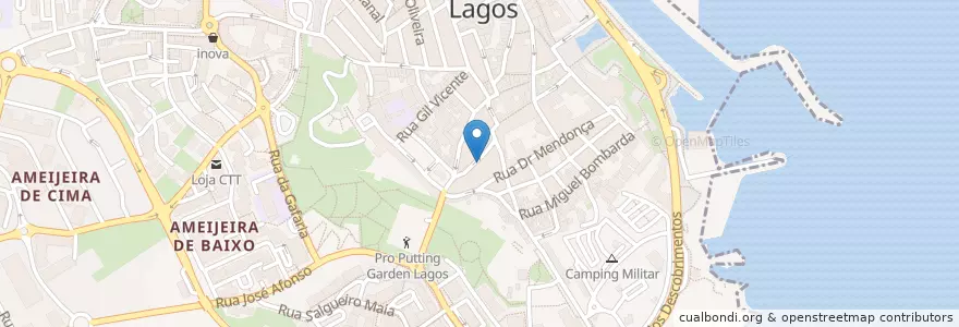 Mapa de ubicacion de NahNahBah en Португалия, Алгарве, Алгарви, Faro, Lagos, São Gonçalo De Lagos.