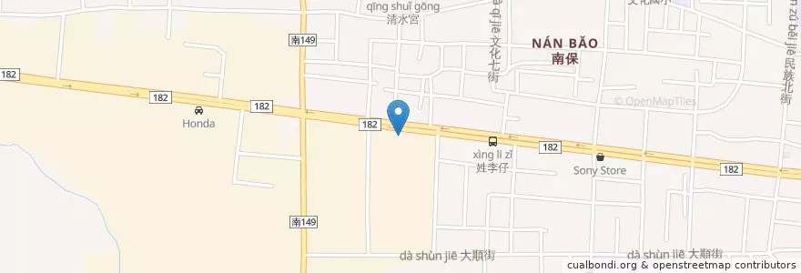 Mapa de ubicacion de CPC en Taiwán, 臺南市, 歸仁區.
