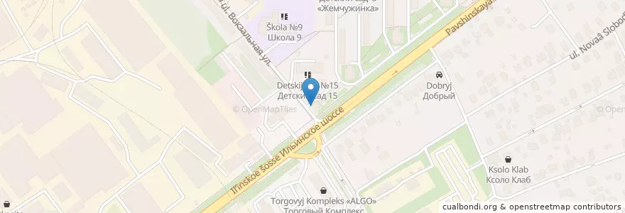 Mapa de ubicacion de Донер кебаб en Rusia, Центральный Федеральный Округ, Московская Область, Городской Округ Красногорск.