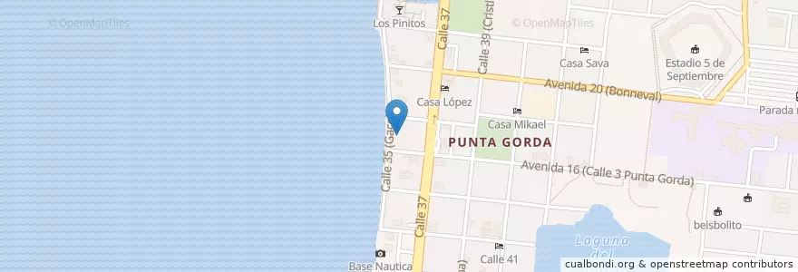 Mapa de ubicacion de El Cubanisimo ARTEX en کوبا, Cienfuegos, Cienfuegos, Ciudad De Cienfuegos.