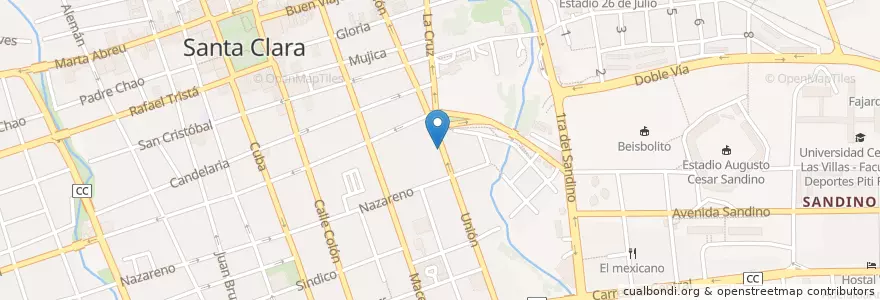 Mapa de ubicacion de Havanautos en 쿠바, Villa Clara, Santa Clara, Ciudad De Santa Clara.