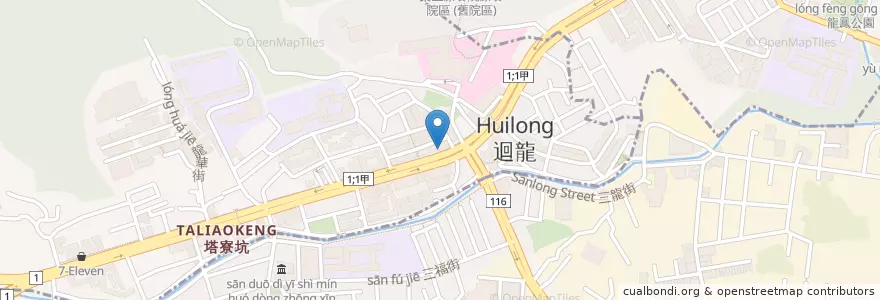 Mapa de ubicacion de JAX 石虎音樂 en 타이완, 타오위안 시, 구이산 구.