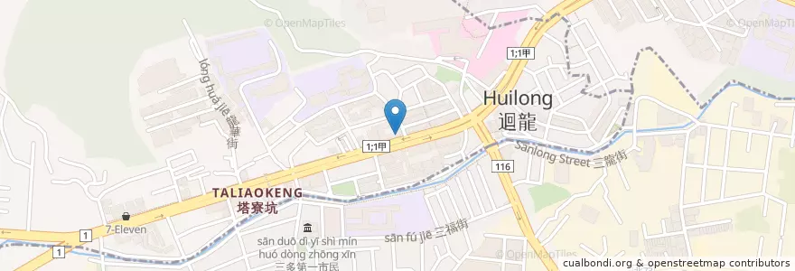 Mapa de ubicacion de 萬家鄉 en تایوان, 桃園市, 龜山區.