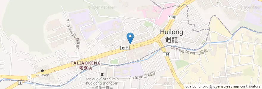 Mapa de ubicacion de 香社美食 en 臺灣, 桃園市, 龜山區.