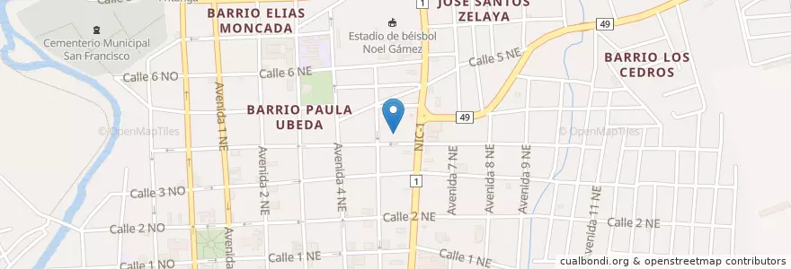 Mapa de ubicacion de Café-Arte Tipiscayán en Nicaragua, Estelí, Estelí (Municipio), Estelí.