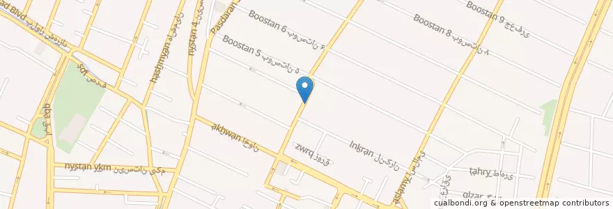 Mapa de ubicacion de رستوران ایتالیایی جنارو (ژوانی سابق) en Iran, Teheran, شهرستان تهران, Teheran, بخش مرکزی شهرستان تهران.