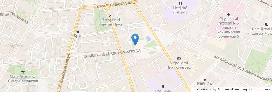 Mapa de ubicacion de Шаурма en Rusya Federasyonu, Приволжский Федеральный Округ, Nijniy Novgorod Oblastı, Городской Округ Нижний Новгород.
