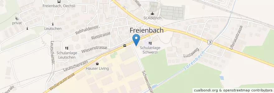 Mapa de ubicacion de Musikschule Freienbach en Schweiz, Schwyz, Höfe, Freienbach.