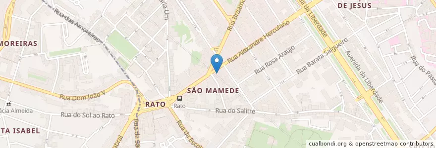 Mapa de ubicacion de Bar Orquidea en 葡萄牙, Área Metropolitana De Lisboa, Lisboa, Grande Lisboa, 里斯本, Santo António.