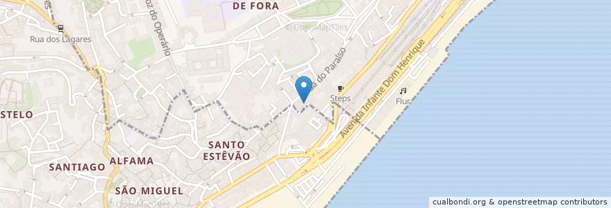 Mapa de ubicacion de Taberna Sal Grosso en ポルトガル, Lisboa, Grande Lisboa, リスボン, Santa Maria Maior.