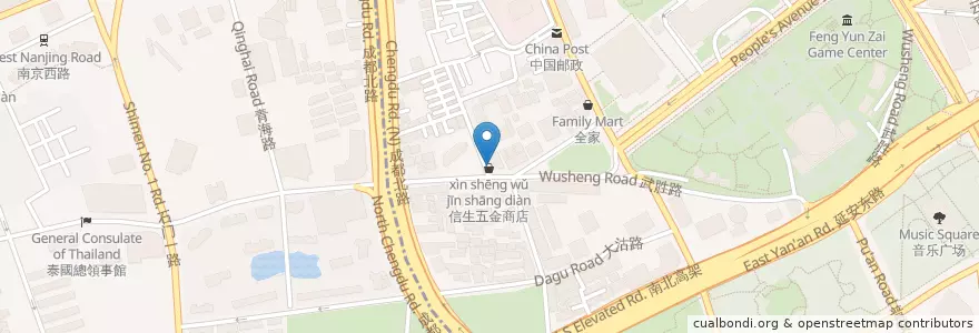 Mapa de ubicacion de 十里香馄饨王 en China, Xangai, Huangpu.