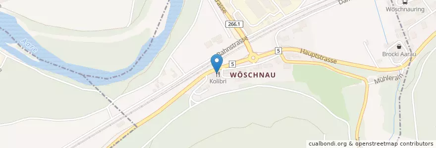 Mapa de ubicacion de Kolibri en Schweiz/Suisse/Svizzera/Svizra, Solothurn, Amtei Olten-Gösgen, Bezirk Aarau, Bezirk Olten, Eppenberg-Wöschnau.