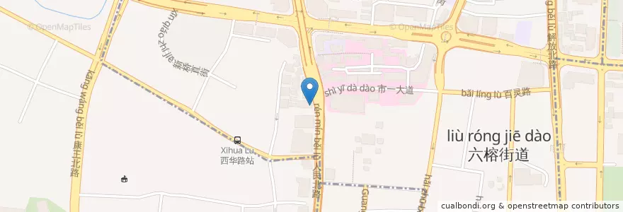 Mapa de ubicacion de 广州银行 en Çin, Guangdong, 广州市, 越秀区, 六榕街道.