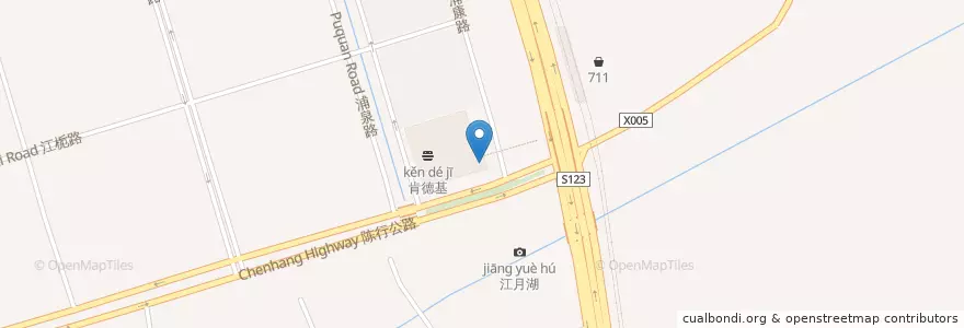 Mapa de ubicacion de 麦当劳Mc en چین, شانگهای, مینهانگ.