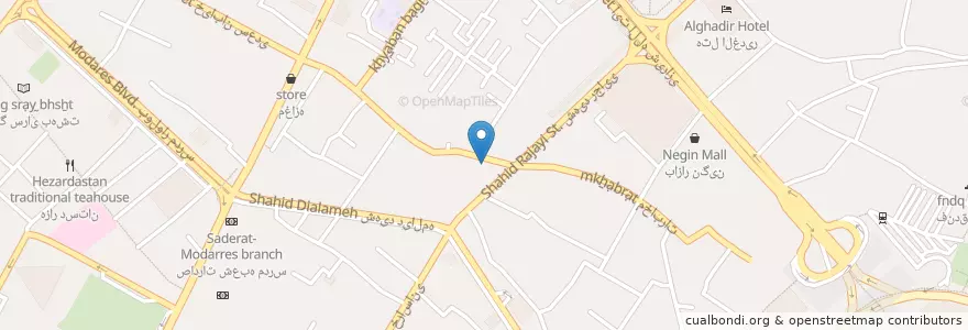 Mapa de ubicacion de مسجد امیرالمومنین en Iran, Khorassan Ravazi, شهرستان مشهد, مشهد, بخش مرکزی شهرستان مشهد.