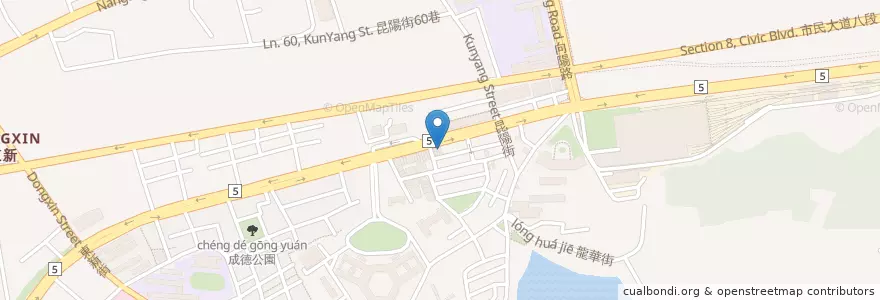 Mapa de ubicacion de ATM en 臺灣, 新北市, 臺北市, 南港區.