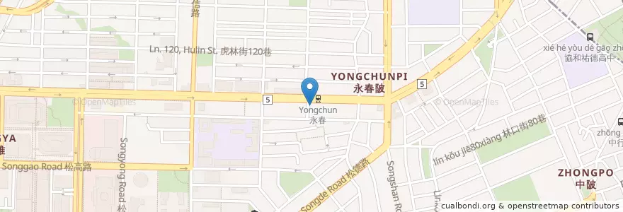 Mapa de ubicacion de Yes 58 en تايوان, تايبيه الجديدة, تايبيه, 信義區.
