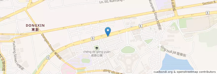 Mapa de ubicacion de 良美鵝肉專家 en تايوان, تايبيه الجديدة, تايبيه, 南港區.
