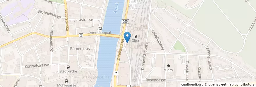 Mapa de ubicacion de Il Forno en Suisse, Soleure, Amtei Olten-Gösgen, Bezirk Olten, Olten.