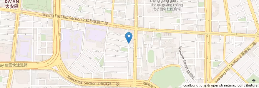 Mapa de ubicacion de 松田日式飯糰 en 臺灣, 新北市, 臺北市, 大安區.