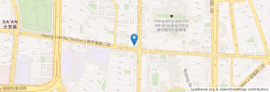 Mapa de ubicacion de 永誠復健診所 en Taiwan, Nuova Taipei, Taipei, 大安區.