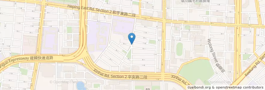 Mapa de ubicacion de 甲吧麵飯 en 台湾, 新北市, 台北市, 大安区.