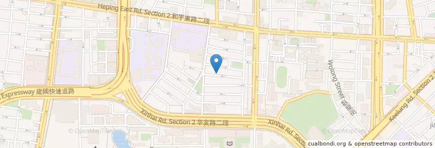 Mapa de ubicacion de 臺北市教會第三十九聚會所 en Taiwan, 新北市, Taipé, 大安區.