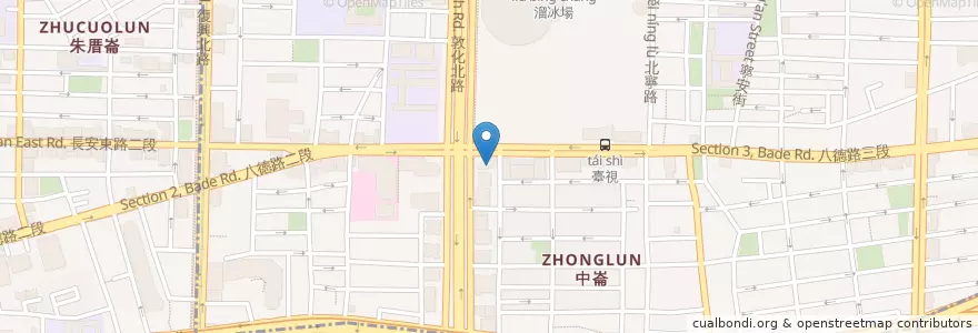 Mapa de ubicacion de 麗緻敦南 en 台湾, 新北市, 台北市, 松山区.