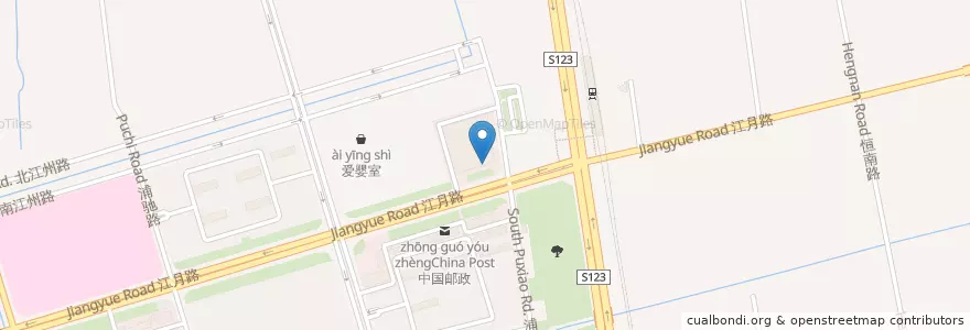 Mapa de ubicacion de 德克士dicos en China, Shanghai, 闵行区.