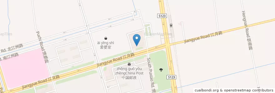 Mapa de ubicacion de 味之都 en China, Shanghái, Minhang.