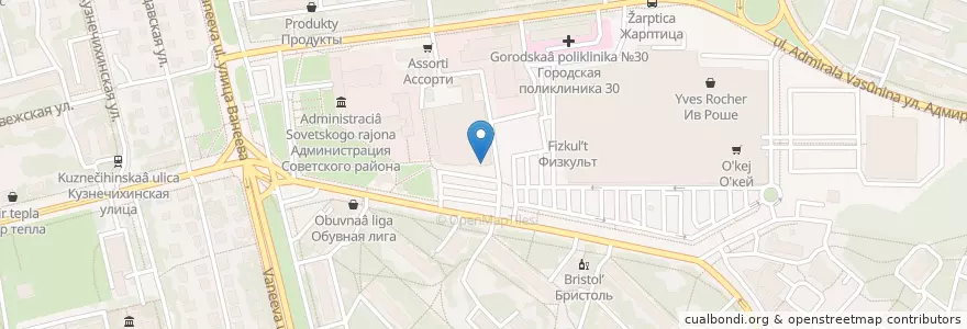 Mapa de ubicacion de ООО "Декоп" en ロシア, 沿ヴォルガ連邦管区, ニジニ・ノヴゴロド州, ニジニ・ノヴゴロド管区.