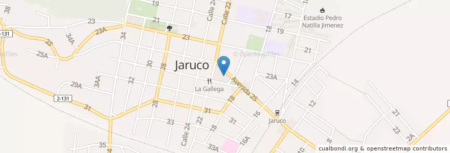 Mapa de ubicacion de El Dorado en 쿠바, Mayabeque, Jaruco.