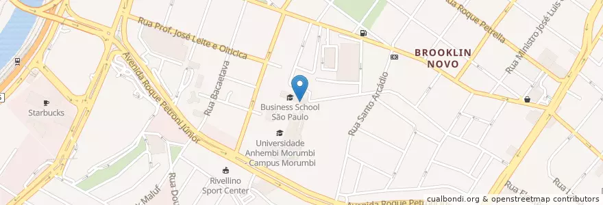 Mapa de ubicacion de Biblioteca Campus Morumbi en البَرَازِيل, المنطقة الجنوبية الشرقية, ساو باولو, Região Geográfica Intermediária De São Paulo, Região Metropolitana De São Paulo, Região Imediata De São Paulo, ساو باولو.